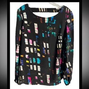 Women’s Amanda Uprichard 100% Silk Beautiful Popover Blouse Sz S Love The Back